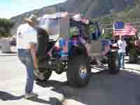 Bill's Jeep with flags